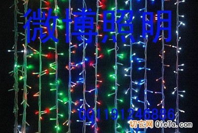 供應公園街道樹上專用LED星星燈串，打造夢幻景觀照明